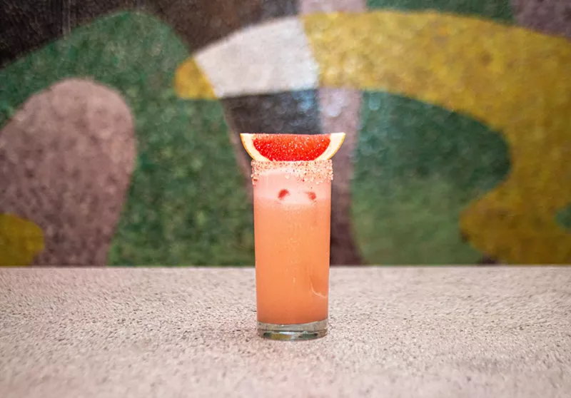 Image: a cocktail on a table
