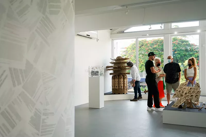Image: Opening reception of "Where There Is Power" at Oolite Arts.