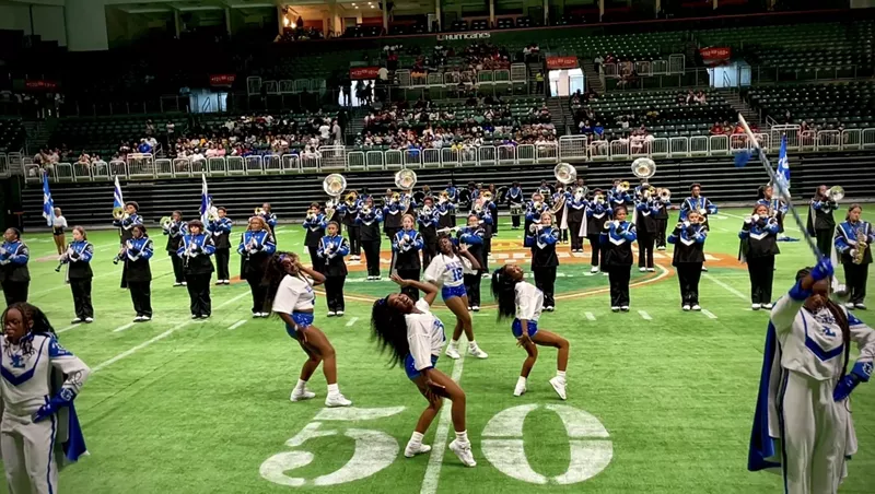 Image: Fort Lauderdale High School’s Thee Sound of the South performing at the Watsco Center.