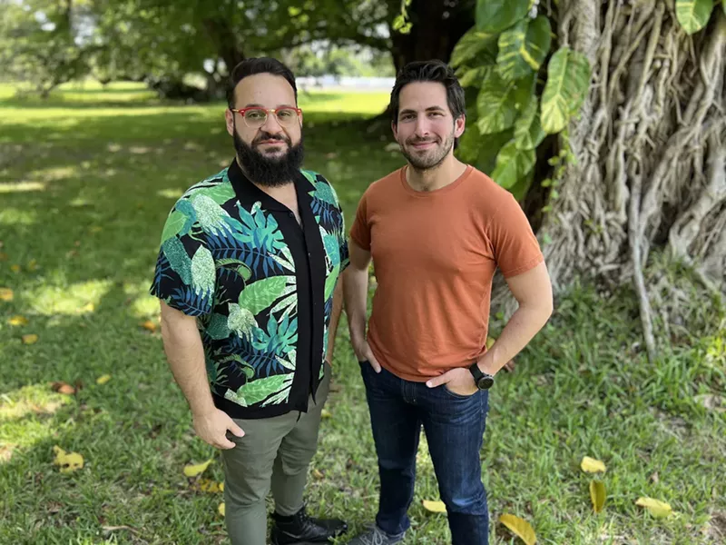 Image: Kareem Tabsch (left) and Joey Daoud, producers of Paradise Lost