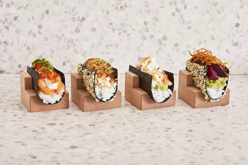 Image: Nami Nori showcases the group’s signature open-style temaki — modern, photogenic hand rolls that took New York by storm in 2019 — to Miami.