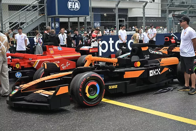 Image: Lego's drivable cars caused a stir at the Miami Grand Prix 2025.