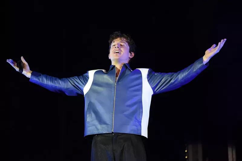 Image: Charlie Puth performing at the FPL Solar Amphitheater in downtown Miami