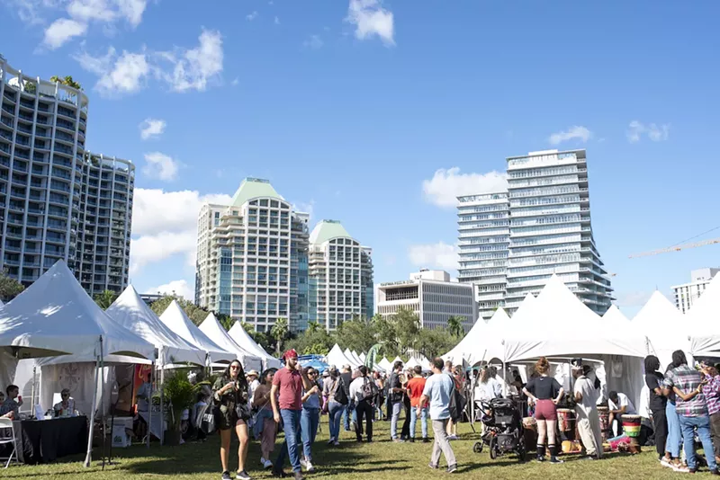 Image: This year's Tasting Village takes place in Coconut Grove's Regatta Park.