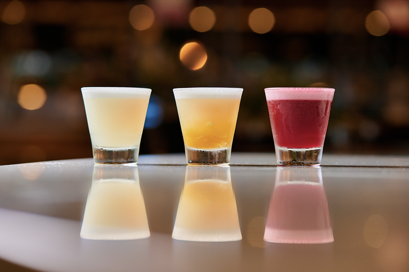 Image: A flight of cocktails