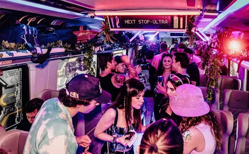 Image: Pregame Before Ultra Music Festival Aboard the Brightline