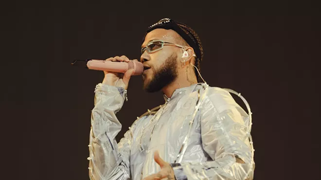 Jhayco performing live on stage