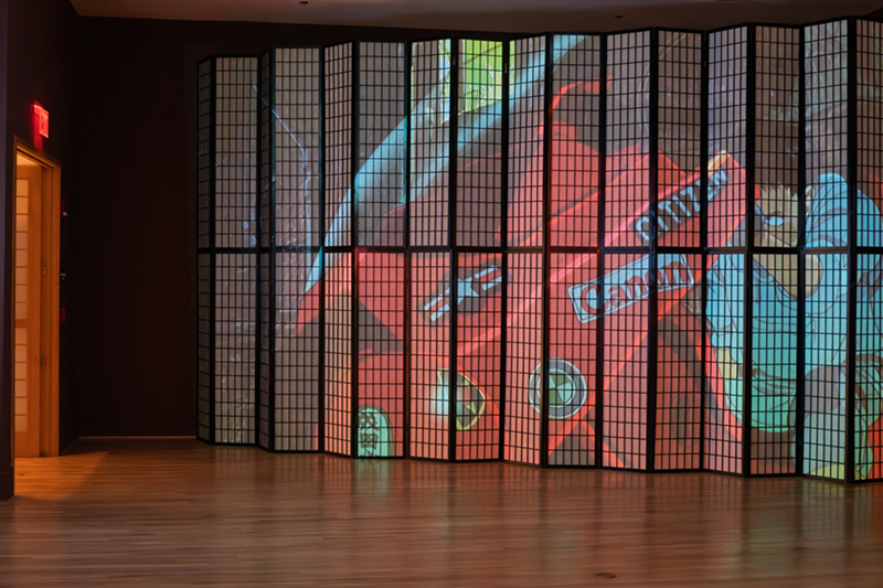 Image: Installation view of "Akira: Architecture of Neo-Tokyo" at the Morikami Museum in Delray Beach