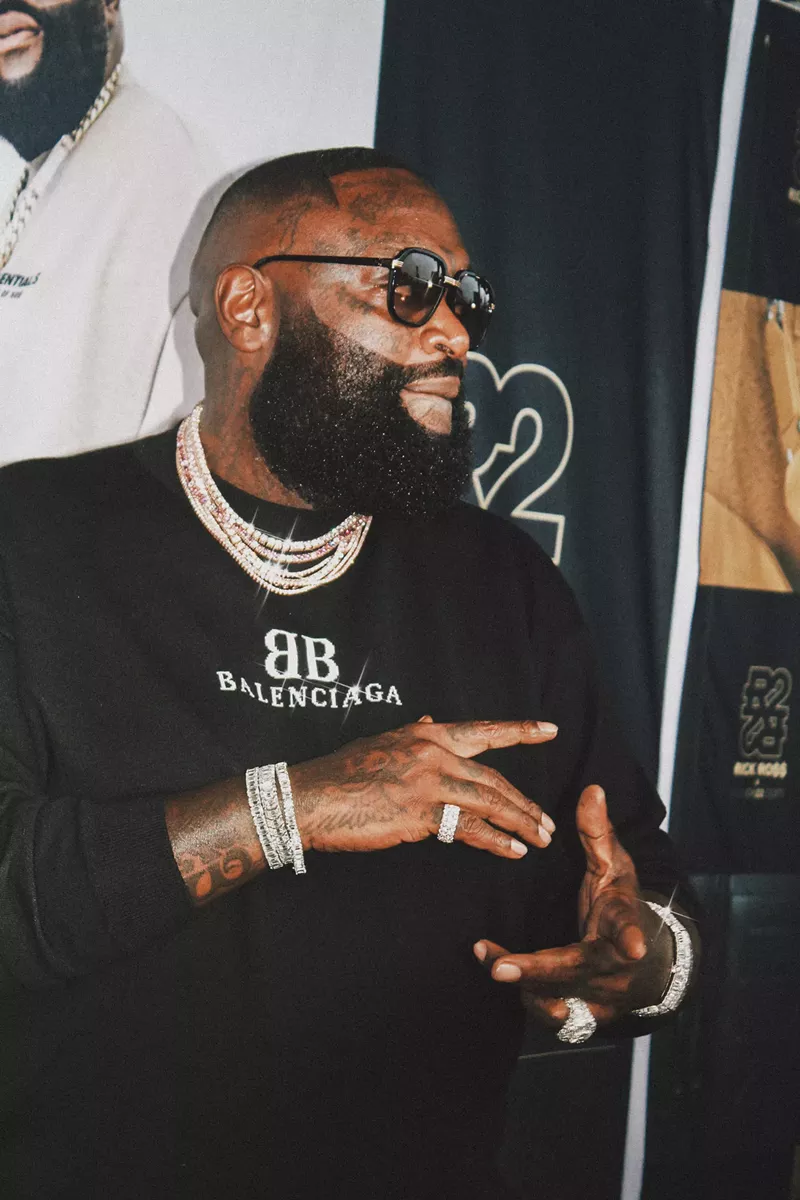 Image: Rick Ross hosted a runway experience last night with Edition22.