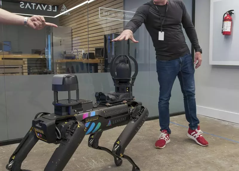 Image: Levatas trains robots produced by Boston Dynamics to serve as industrial safety inspectors.