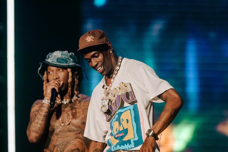 Image: Travis Scott surprised the crowd on the second day of Rolling Loud.
