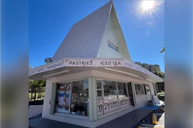 Image: Say Tea & Smile has moved into the iconic triangular structure that once housed a Dairy Queen for nearly 70 years.