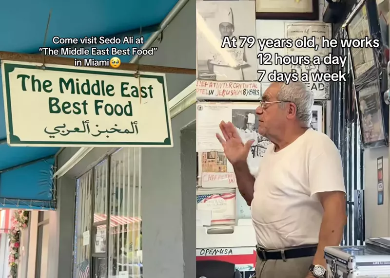 Image: TikToker Giselle (@giiiiselle__) has made a Midde Eastern market along Coral Way in Miami a viral sensation overnight