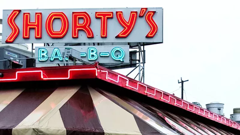Image: Shorty's Bar-B-Q sign is an iconic fixture.
