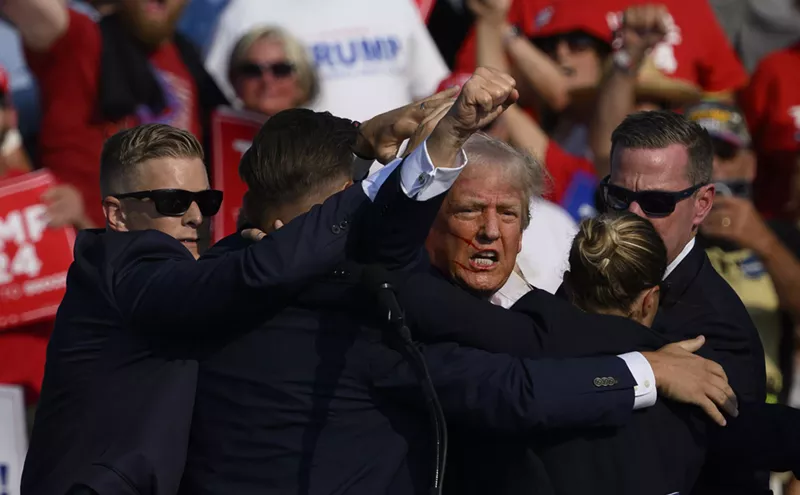 Image: South Florida Republicans Praise Trump, Decry Media After Pennsylvania Rally Shooting