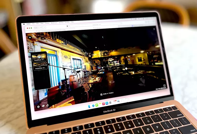 Image: Tablz, which has launched in Miami, allows restaurants to offer table reservations for the best seats in the house, including these stage-side seats at Cafe La Trova.