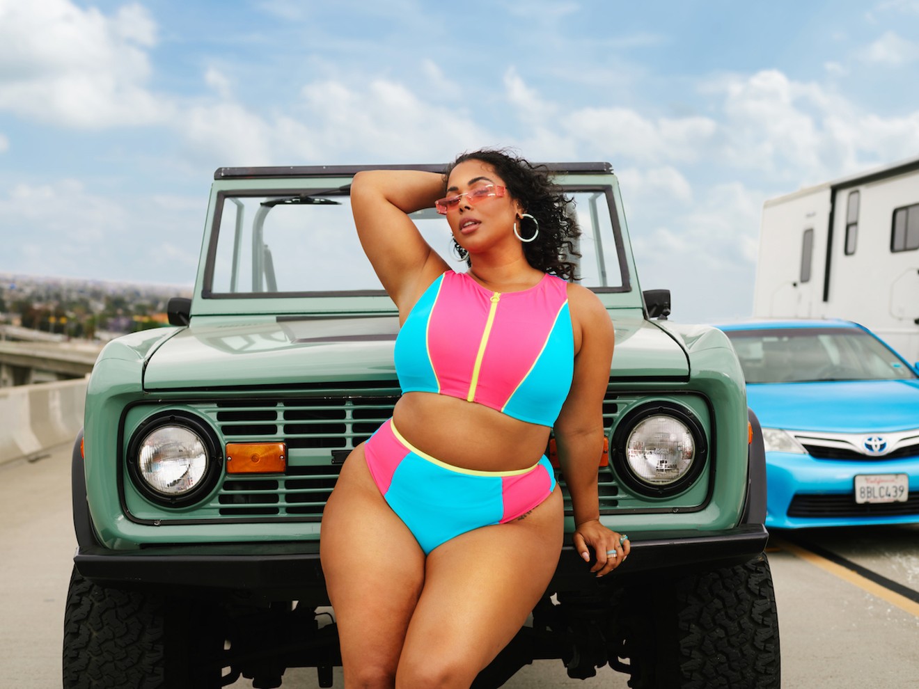 Tabria Majors models her swimwear collaboration with Cupshe.
