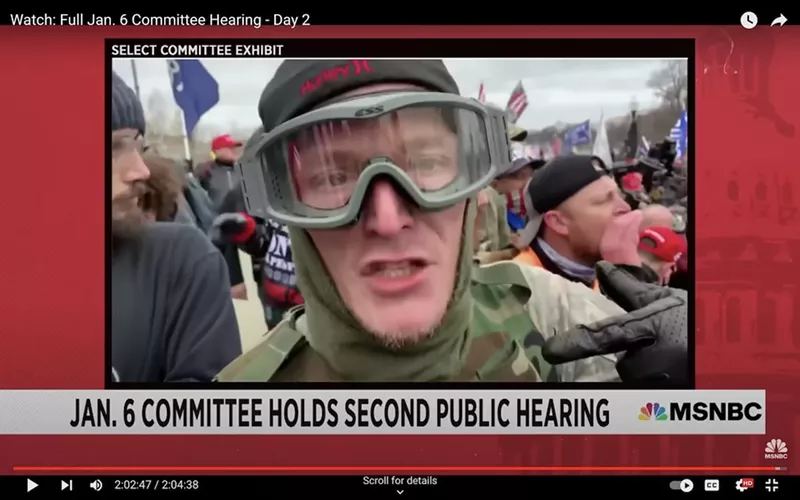 Image: Zachary Johnson, a Tampa-area Proud Boy, was sentenced to more than three years in prison and another three years of supervised release for his role in the insurrection