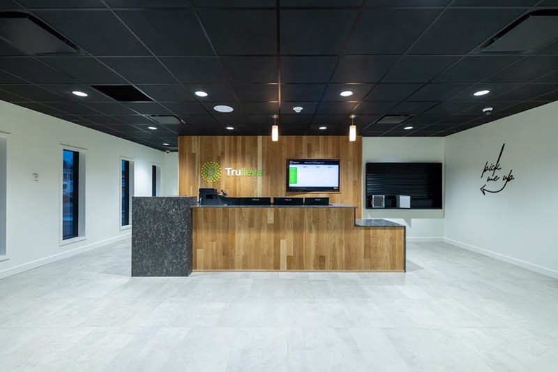 Stock photo of a Trulieve cannabis dispensary lobby