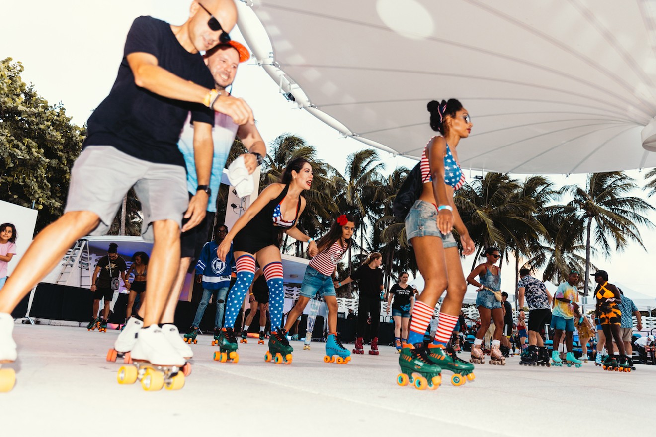 Lace up for Miami Beach Bandshell's Beach Skate Roller Disco on Tuesday, July 4.