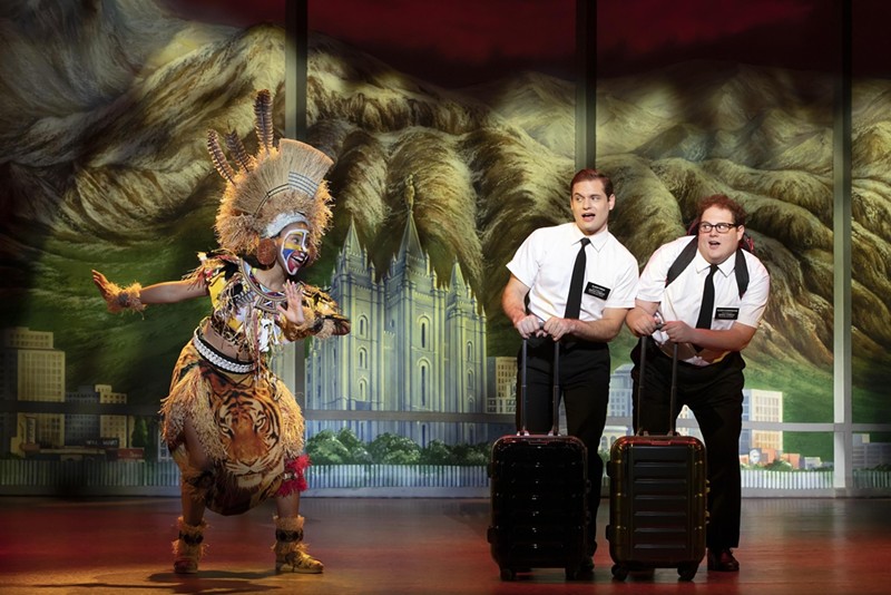 The Book of Mormon brings the laughs to the Broward Center for the Performing Arts on Tuesday, December 12.
