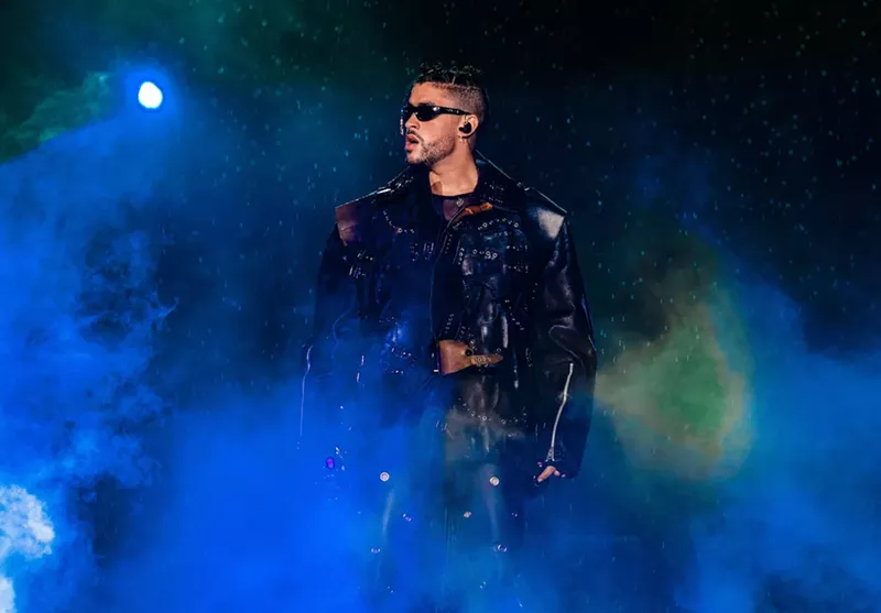 Image: Bad Bunny kicks off his three-night stint at FTX Arena on Friday.