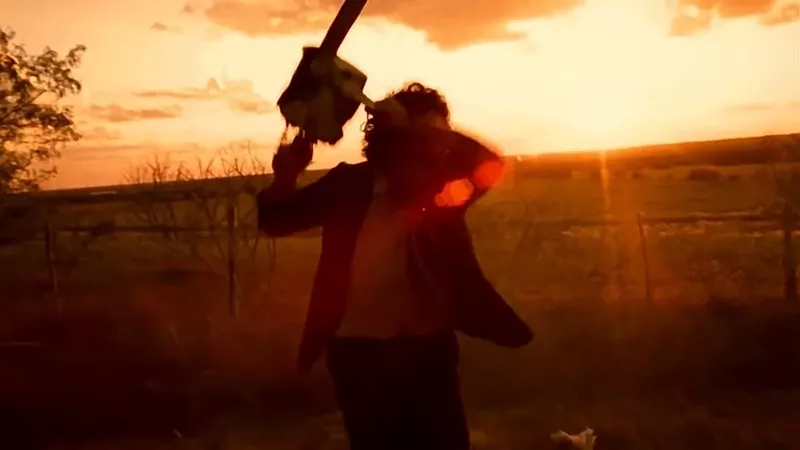 Image: Still from the film The Texas Chainsaw Massacre