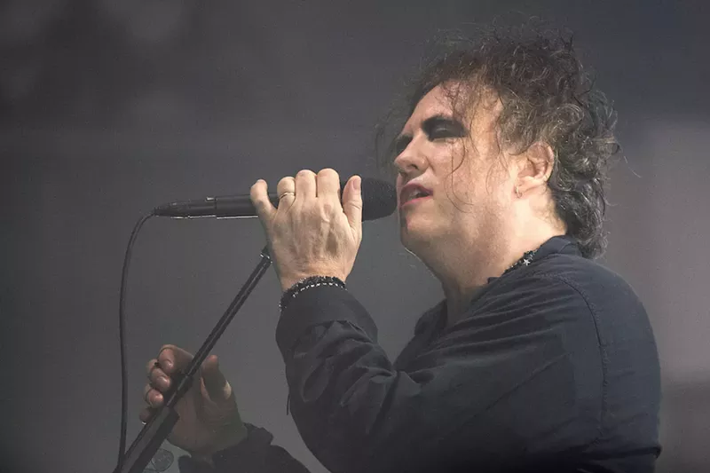 Image: Lead singer Robert Smith of the Cure