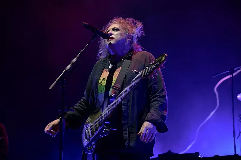 Image: Robert Smith of the Cure performs at the Kaseya Center in downtown Miami.