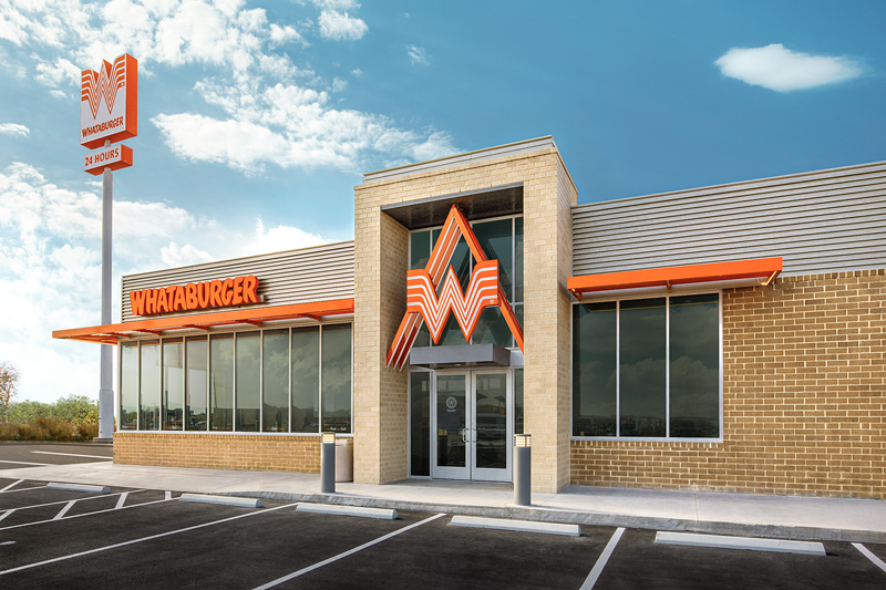 The new building prototype of Whataburger restaurants