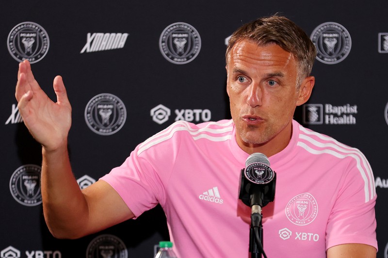 Think pink! Coach Phil Neville's Inter Miami squad has the best odds of any local team to bring home a title this time around.