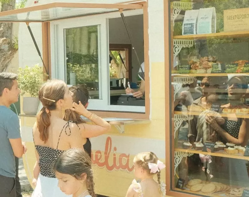 Image: Viral new Miami bakery Ophelia opens in Coconut Grove in an adorable RV truck by an award-winning pastry chef with cinnamon rolls, banana bread, pastries.