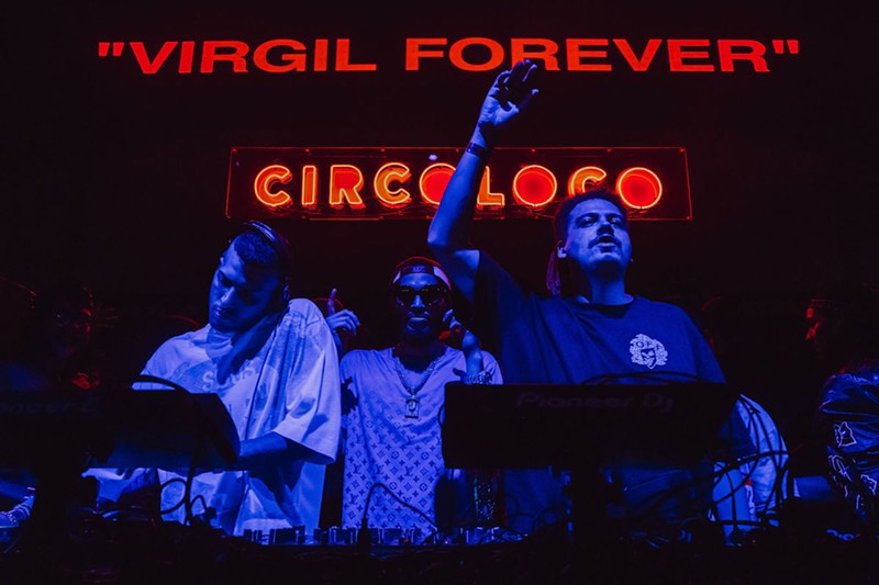 Seth Troxler (right) during CircoLoco's Miami Art Week party in December 2021.