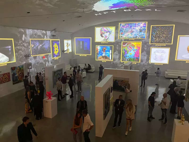 Image: The NFT BAZL auction in June at the Temple House in Miami Beach