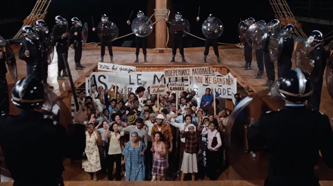 A still from director Med Hondo's West Indies: The Fugitive Slaves of Liberty
