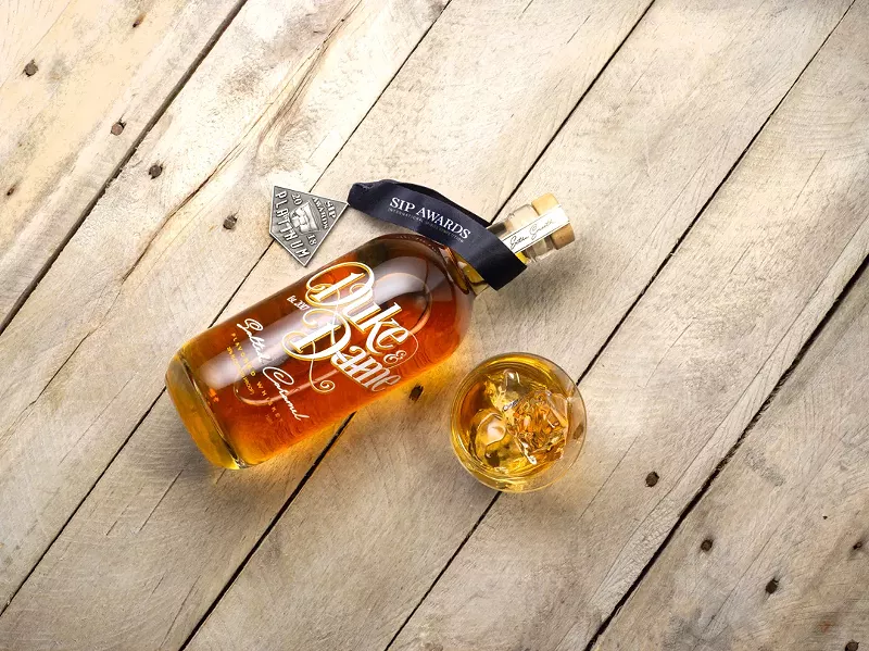 Image: Duke & Dame Salted Caramel whiskey snagged a platinum medal at the 2018 SIP Awards.