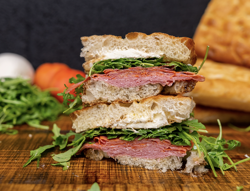Image: A stack of sanwiches