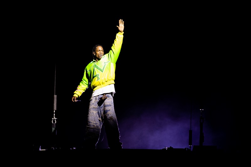 Travis Scott Hits Miami Club For First Public Performance After