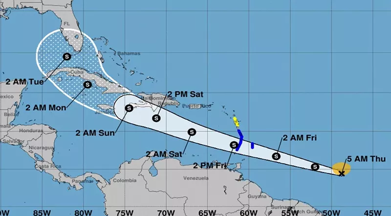 Image: Tropical Storm Elsa could threaten the rescue effort at Champlain Towers South in Surfside.