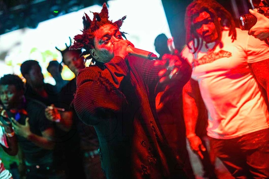 Kodak Black & Zoey Dollaz at STORY Saturdays - World Red Eye