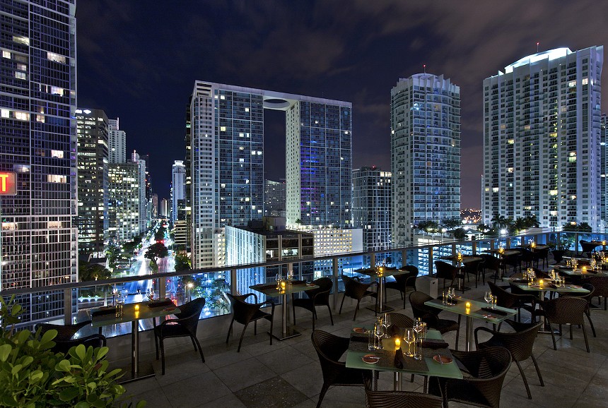 Get a front-row seat to the fireworks over the Miami skyline at Area 31. - PHOTO COURTESY OF AREA 31