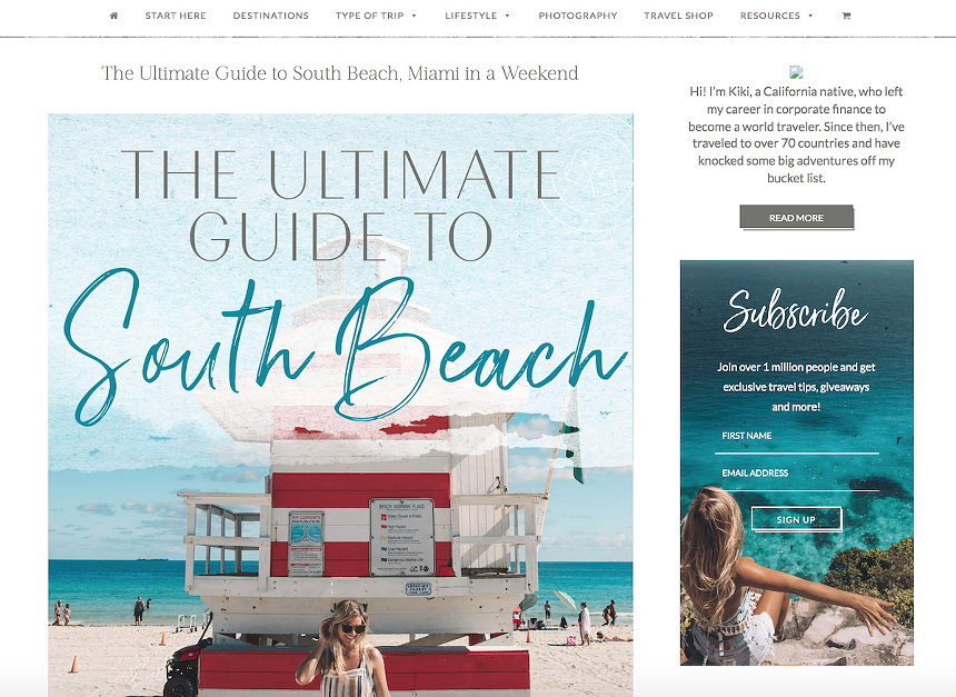 South Beach is not famed for its Cuban influences. - SCREENSHOT VIA THE BLONDE ABROAD