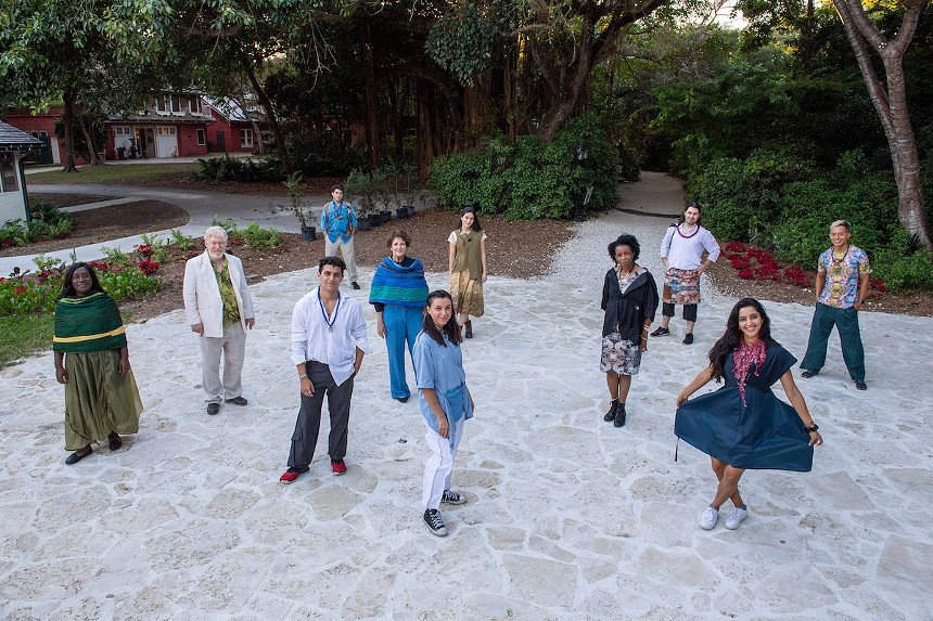 The ensemble cast of "Prelude to 2100." - PHOTO BY ARMANDO RODRIGUEZ/MIAMI-DADE COUNTY