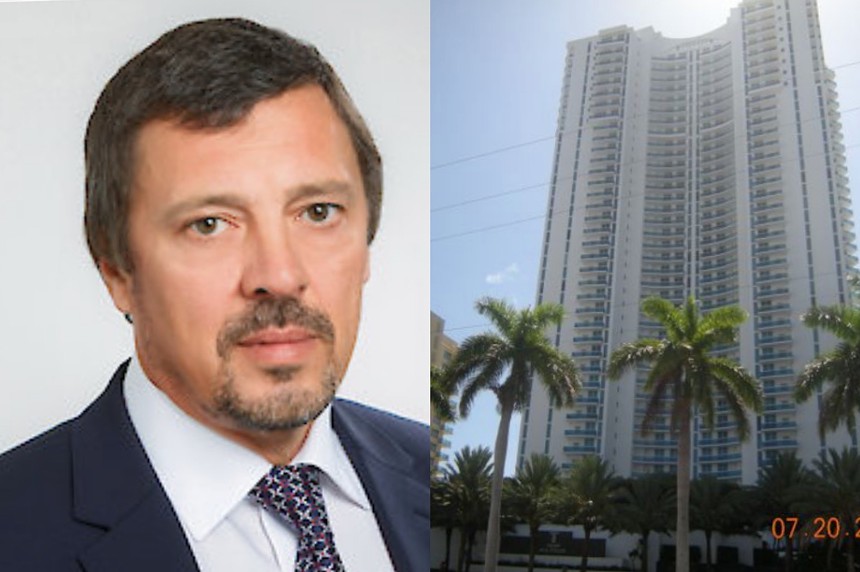 Oleg Misevra owns a penthouse unit at Trump Hollywood. - SCREENSHOTS VIA EAST MINING COMPANY, BROWARD COUNTY PROPERTY APPRAISERS