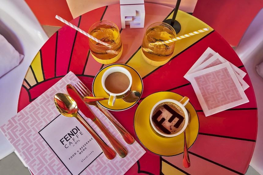 A pop-up Fendi Caffe is open in Miami and coming soon to Aventura. - PHOTO COURTESY OF WORLD RED EYE