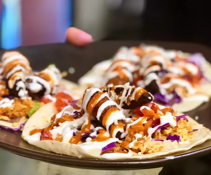 Get free tacos and Jarritos soda during the Respect the Taco event this Tuesday. - PHOTO COURTESY OF A-MARI-MIX FRESH MEX FUSION