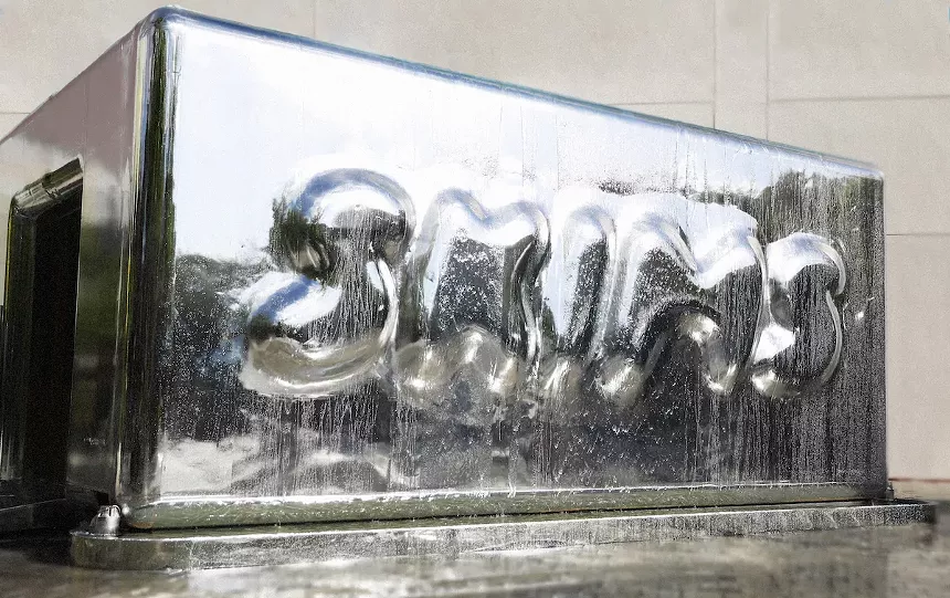 The Skims Swim trailer popped up in the Design District. - PHOTO COURTESY OF SKIMS