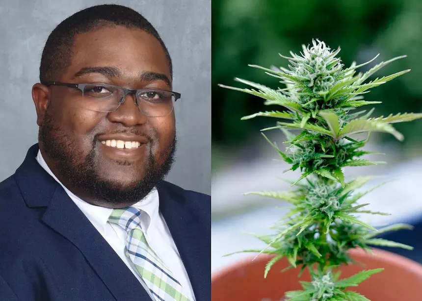 Frank Hughes Jr. says weed does not have the most pleasant smell. - FRANK HUGHES JR. PHOTO VIA FACEBOOK/WEED PLANT PHOTO BY WILLPOWER STUDIOS VIA FLICKR