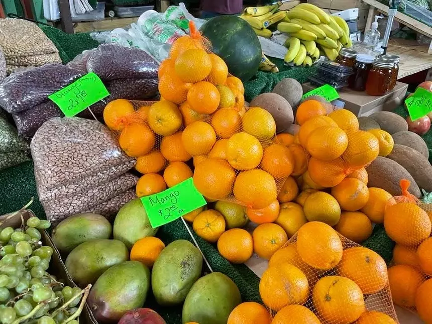 Fresh fruits and vegetables for sale - PHOTO BY LAINE DOSS