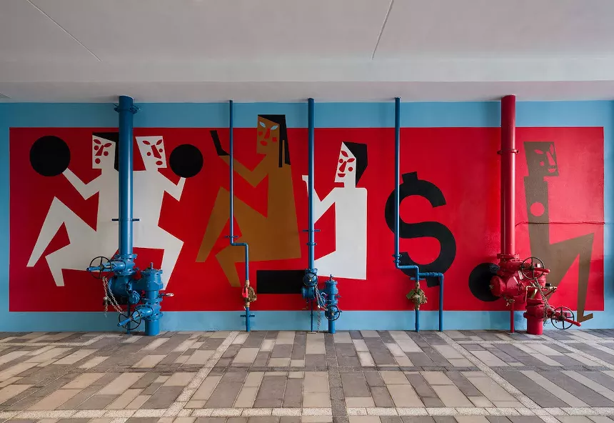 Jeffrey Deitch describes Nina Chanel Abney’s mural as one of the most ambitious public artworks in recent times. - PHOTO BY ORIOL TARRIDAS